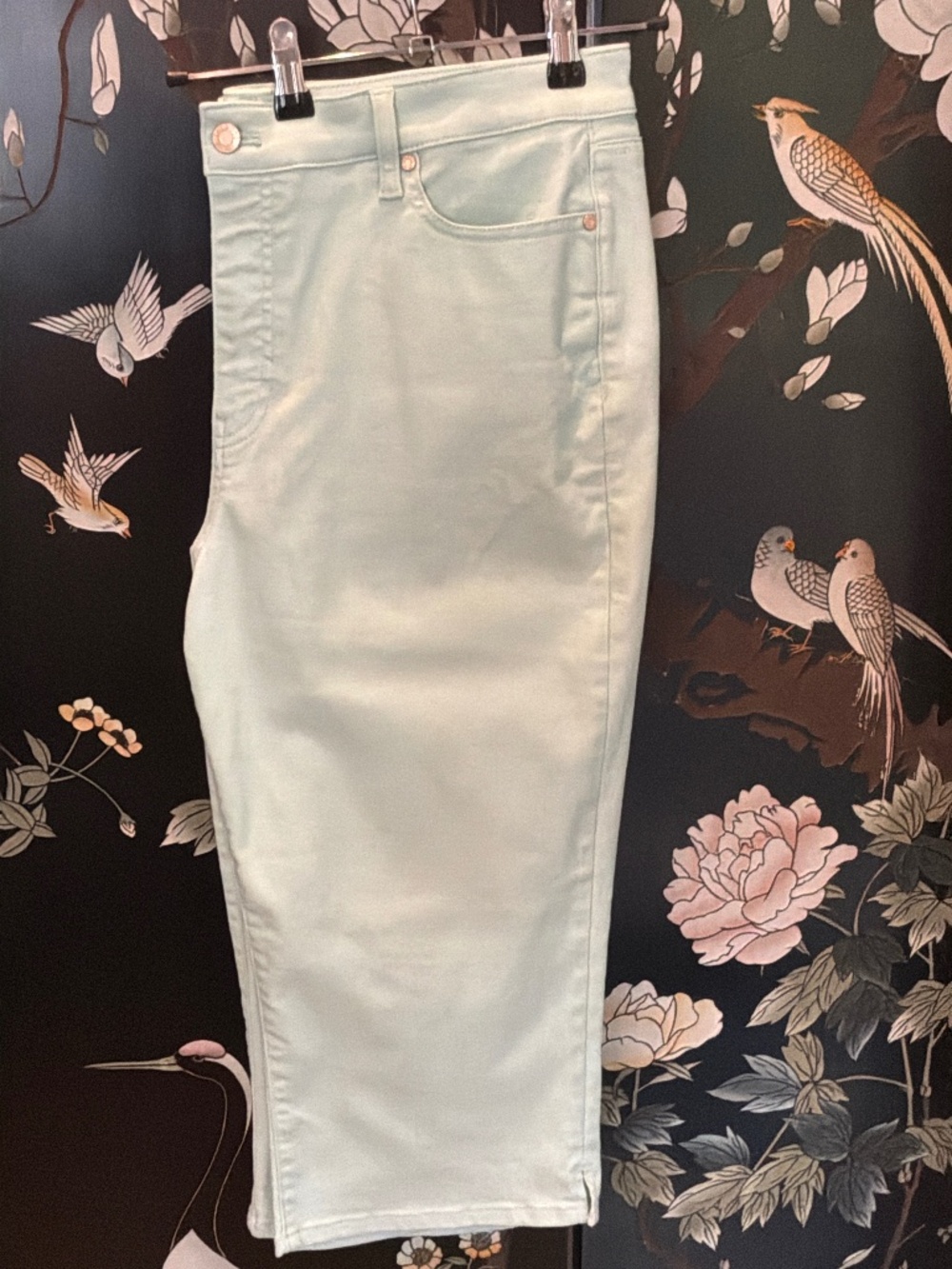Pale green 16 Talbots Pedal Pusher Jeans